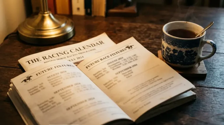Calendar with horse racing fixtures marked showing the concept of early ante-post positioning