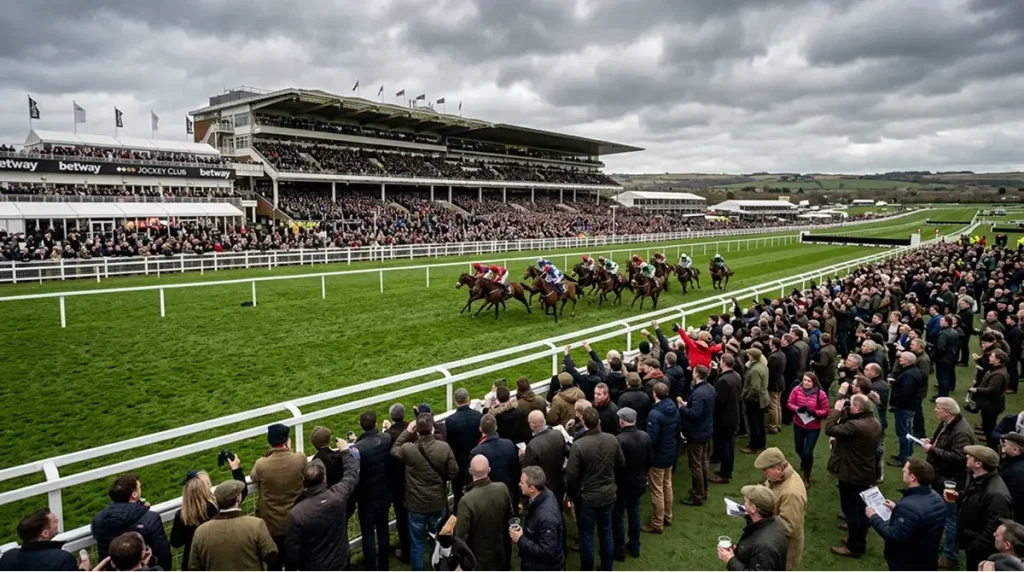 Flow diagram showing the connection between betting stakes and horse racing funding through the levy