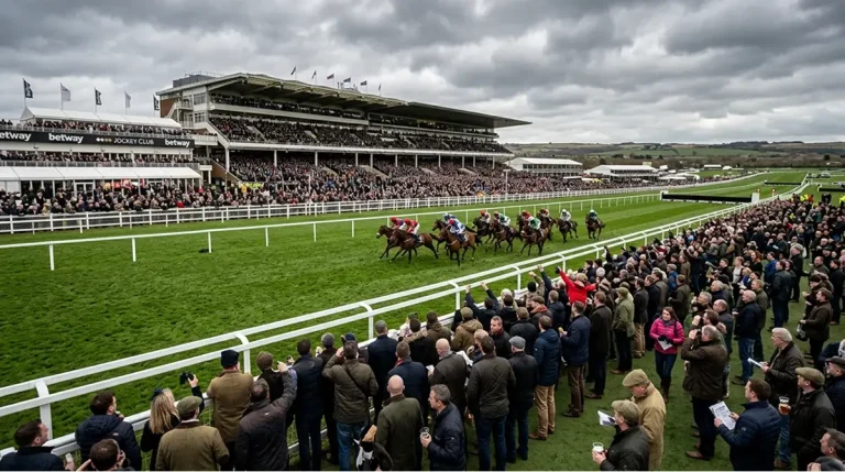 Flow diagram showing the connection between betting stakes and horse racing funding through the levy